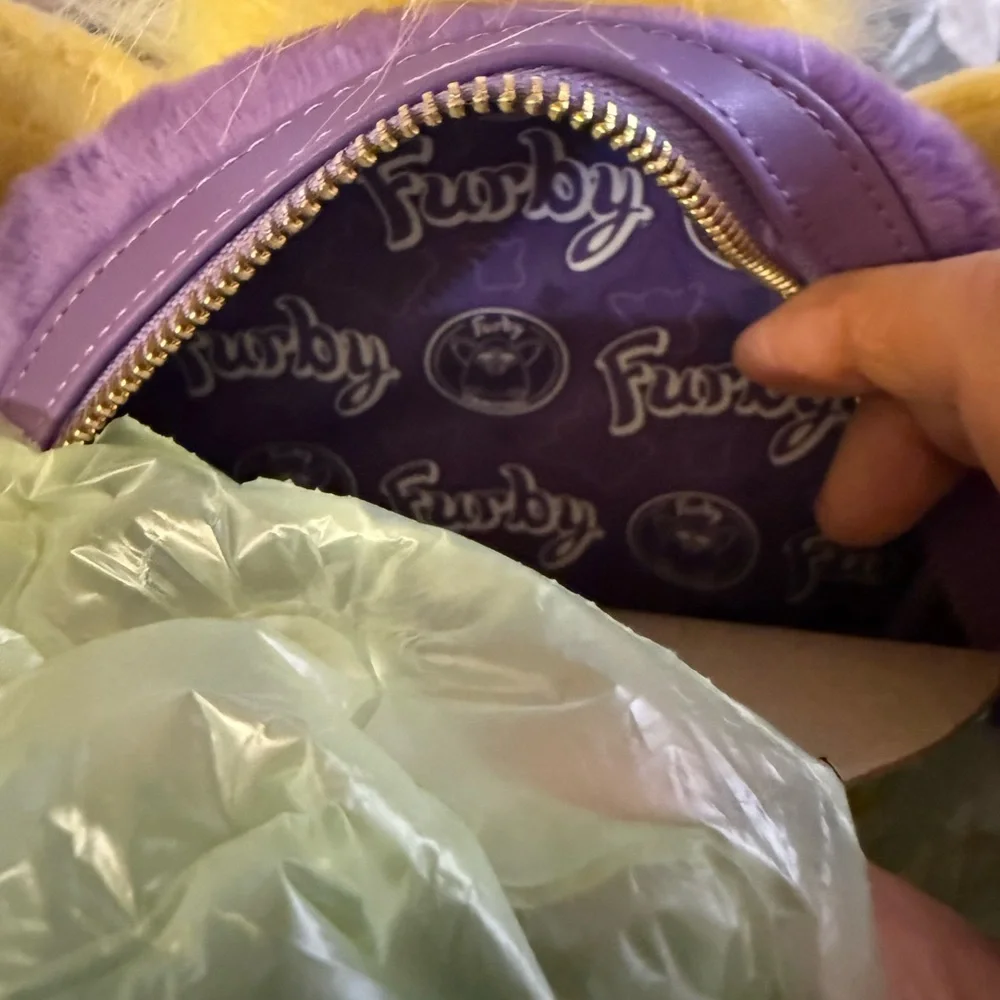 Loungefly Furby Backpack with Purple and Yellow Accents NWT - Picture 14 of 15